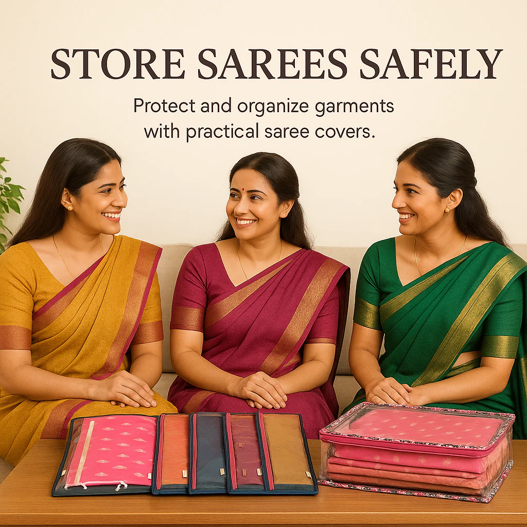 Saree/ Dress Cover (6 Sleeves) – Floral Dream - Image 2