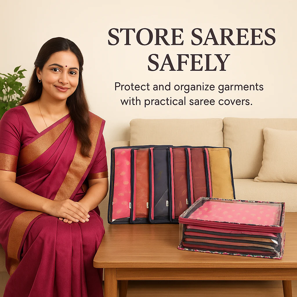 Saree/ Dress Cover (6 Sleeves) – Floral Dream - Image 7